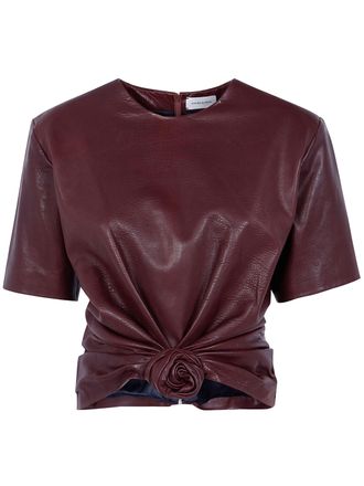 Magda Butrym Shirt Leather Cropped Blouse