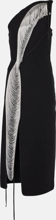 Maticevski Fringed midi dress