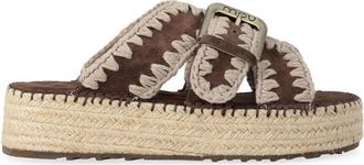 Mou Jute Sandal - Dames - Sandalen - Bruin - 36 EU - Jute - Schoenen