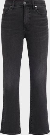Veronica Beard Milla High-Rise Straight-Leg Jeans