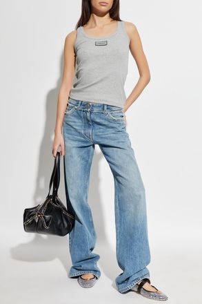 Versace Jeans With vintage Effect, Womens, Blue