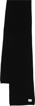 C.P. Company Sciarpa con applicazione logo - Nero