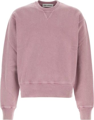 Our Legacy Antiqued Pink Cotton Sweatshirt