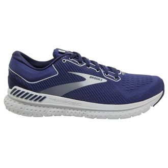 Brooks Mens Transcend 7 Running Shoes In Navy/white