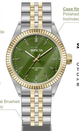 Invicta Specialty Quartz Green Dial Mens Watch 49315