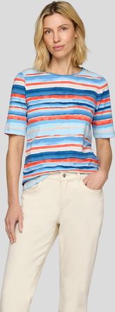 Rabe Rundhalsshirt mit grafischem Muster