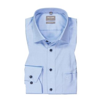 Olymp Olymp, Heren, Overhemden, Blauw, Maat: 8XL