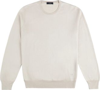 Fay Crew Neck Knitwear in Stucco Tone