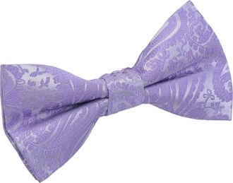 DQT New Paisley Mens Pre-tied Lilac Bow Tie