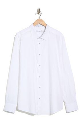 Robert Graham Solid Cotton Button-Up Shirt in White at Nordstrom Rack, Size Xxx-Large