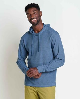 Toad & Co Framer II Long Sleeve Hoodie in Pacific Blue at Nordstrom, Size Xx-Large
