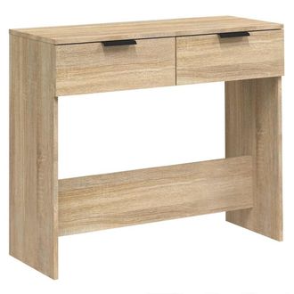 vidaXL Vidaxl - Mesa Consola De Madera Contrachapada Roble Sonoma 90x36x75 Cm