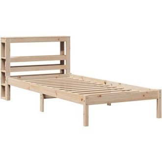 vidaXL Bed Frame without Mattress 75x190 cm Small Single Solid Wood Pine vidaXL