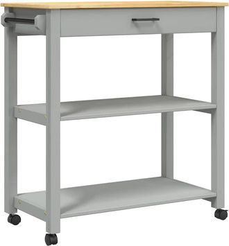 vidaXL Carrito De Cocina Monza Madera Maciza De Pino 84x40x88,5 Cm Vidaxl