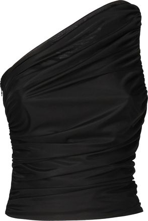 Pinko One-shoulder Tulle Top