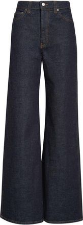 Khaite Dane High Waist Wide Leg Jeans in Benson at Nordstrom, Size 28