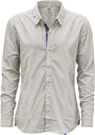 Bob Overhemden, Heren, Grijs, 2Xl, Slim Fit Shirt