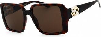 Gucci Brown Square Ladies Sunglasses GG1692S 002 54