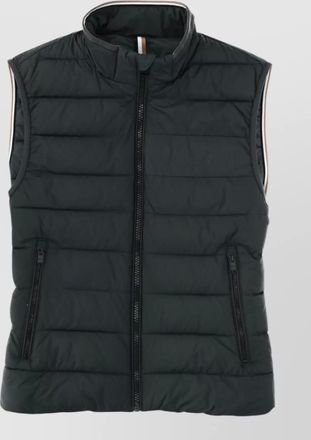 HUGO BOSS high collar sleeveless puffer vest top
