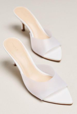 Maeve Gianna PVC Pointed-Toe Mule Heels