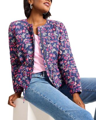 Tommy Bahama Sweeping Floral Quilted Jacket