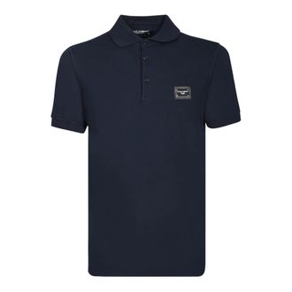 Dolce & Gabbana Blue Polo Shirt Classic Style - male - Dolce & Gabbana - Polo Shirts - Blue - S - Tops