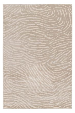 AFK Living Alfombra ultrasuave con efecto esculpido beige 120 x 170 cm
