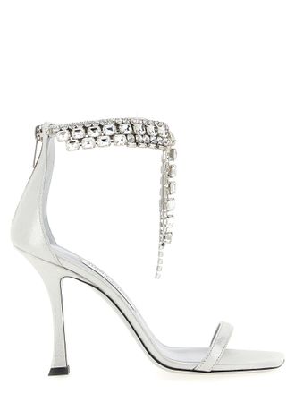 Jimmy Choo London Verity Sandals Silver