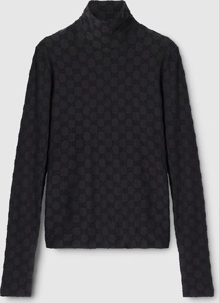 Gucci GG Stretch Jersey T-shirt, Size XXL, Black, Ready-to-wear