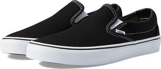 Vans Classic Slip-On Wide Shoes Black : Mens 10 - Womens 11.5 Wide, Textile