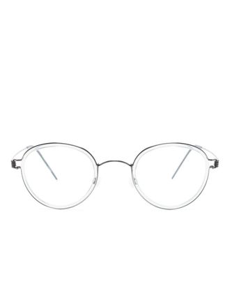 Lindberg Bril met rond montuur - Zwart