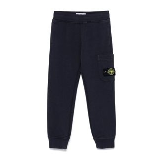 Stone Island Sport Trousers - male - Stone Island - Sweatpants - Blue - 4 Y - Kids