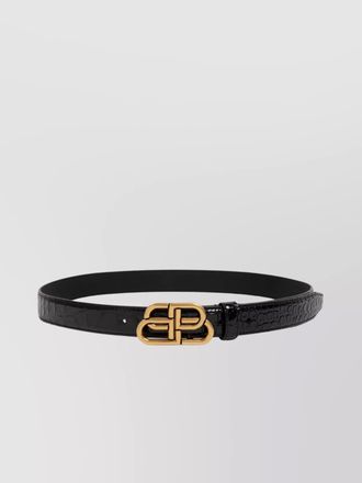 Balenciaga leather thin belt