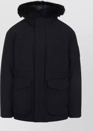 Moose Knuckles luxurious jacket with fur trim hood