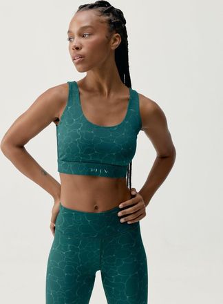 Born Living Yoga Top Organic Deep Green