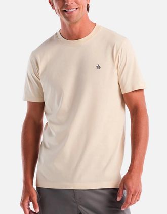 Original Penguin Mens Penguin Original Penguin crew neck t shirt Birch - Tan - Size: 44