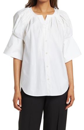 A.L.C. Chloe Puff Sleeve Top in White at Nordstrom, Size 10
