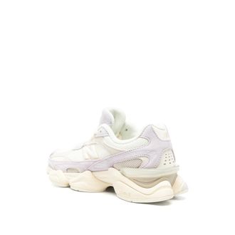New Balance Suede and Mesh Sneaker - White