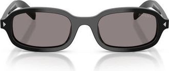 Prada 50mm Oval Sunglasses in Black /Grey at Nordstrom
