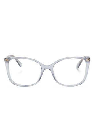 Gucci Bril met doorzichtig montuur - Blauw