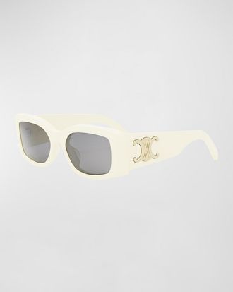 Celine Triomphe Acetate Rectangle Sunglasses