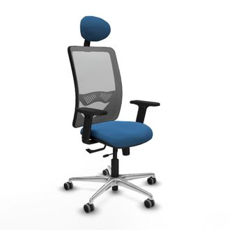 Piqueras y Crespo Silla De Oficina Piqueras Y Crespo Zulema Gris Cuero Sint&eacute;tico
