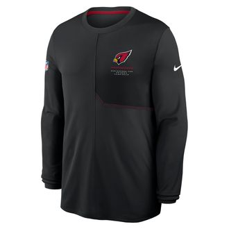Nike Arizona Cardinals Sideline Coach Nike Mens Dri-FIT NFL Long-Sleeve Top in Black | 03B1047Y9C-B8B