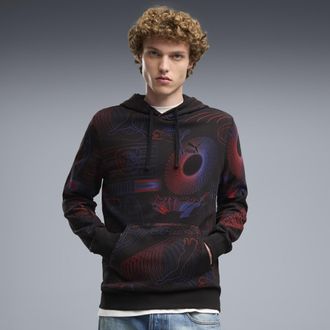 Puma Felpa con cappuccio con grafica Essentials da uomo, Abbigliamento, Nero, XXL