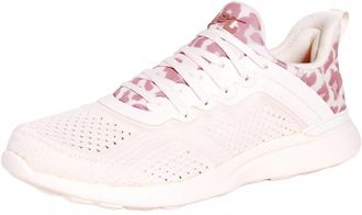 Athletic Propulsion Labs Womens Techloom Tracer Shoe In Creme/beachwood/leopard