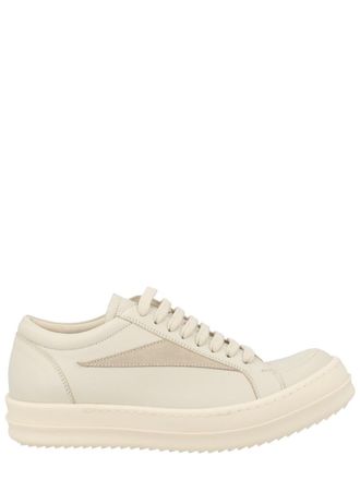 Rick Owens Vintage Sneaks Rounded Toe Contrast Sneakers