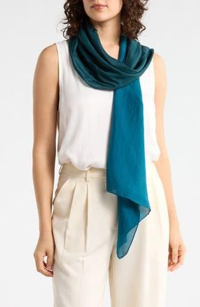 Eileen Fisher Hand Dyed Silk Scarf in Alpine at Nordstrom Rack