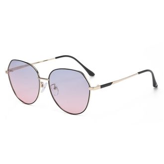 Generic Fashion Polarized Round Frame Women Shopping Photo Sunglasses Men Sports Vacation Party Sun Glasses(Pink)