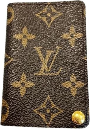 Louis Vuitton Pre-owned Wallets, male, Brown, Size: ONE SIZE Pre-owned Monogram Card Case
