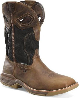 Double-H Boots Mens Zenon Phantom Rider Composite Toe Waterproof Work Boot - Medium In Brown